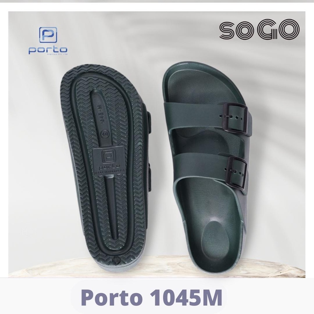 sogo Sandal Pria Porto 1045M Sandal Slide Premium Model Tali Sandal Rumah Nyaman