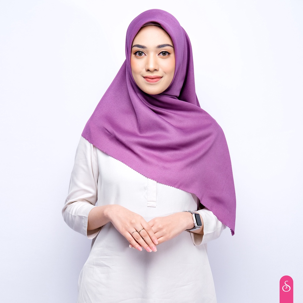 kerudung hijab / jilbab segi empat SHINAR GLAMOUR glitter glowing lasser cut ansania dan azara origi
