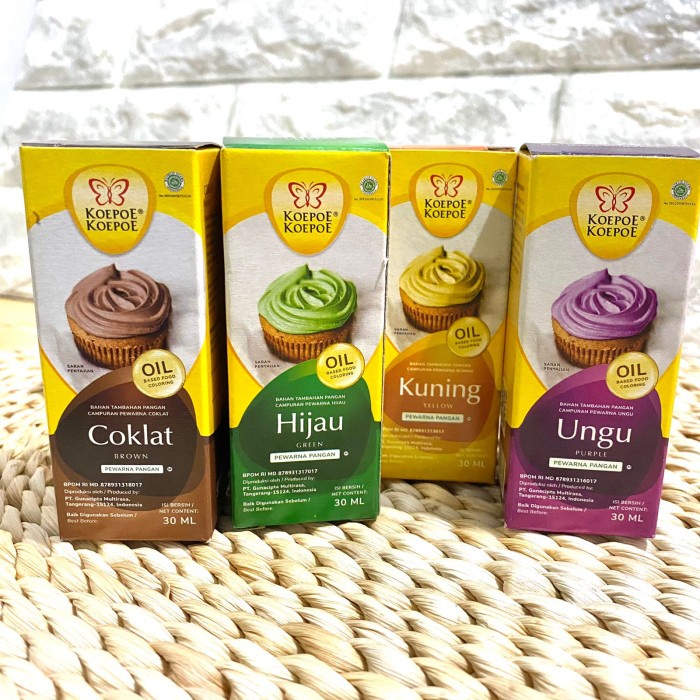 

PEWARNA MAKANAN KOEPOE OIL BASE 30 ML - KOEPOE OIL BASED FOOD COLORING