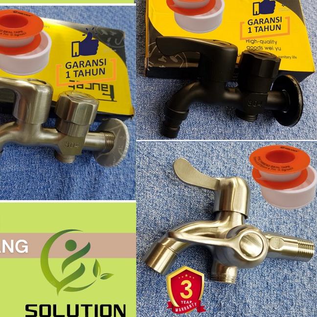 ➦ Kran Cabang Hitam Keran Cabang / Keran air Double / Keran Cabang Shower Mandi ✷