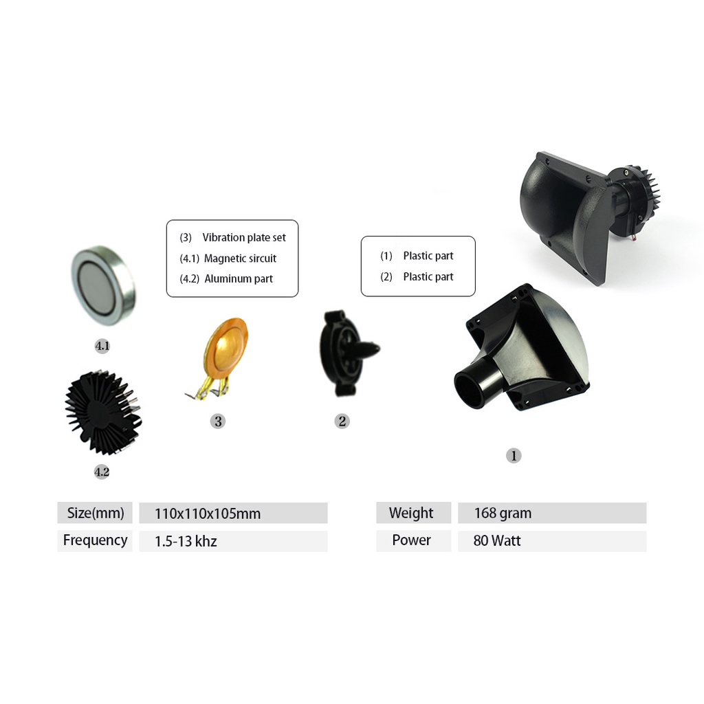 Tweeter SRKMJ AX 3000 /3000W ( waterproof ) speaker walet magnet neody