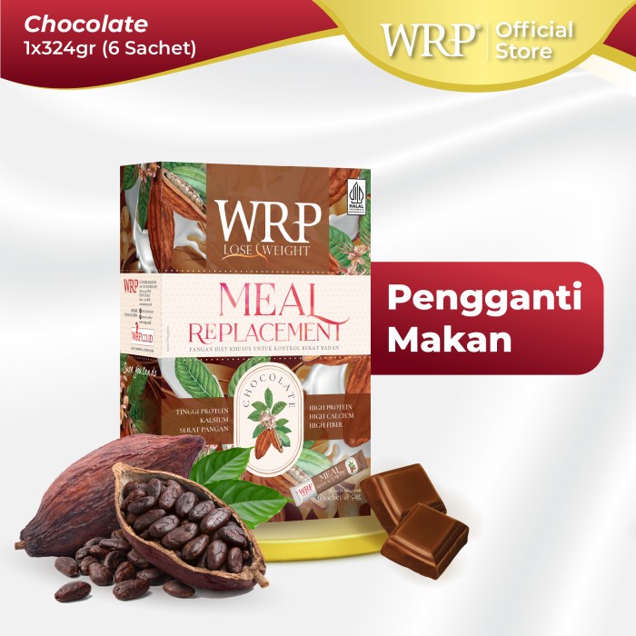 

[ COD ] WRP Meal Replacement Chocolate 324gr - Pengganti Makan
