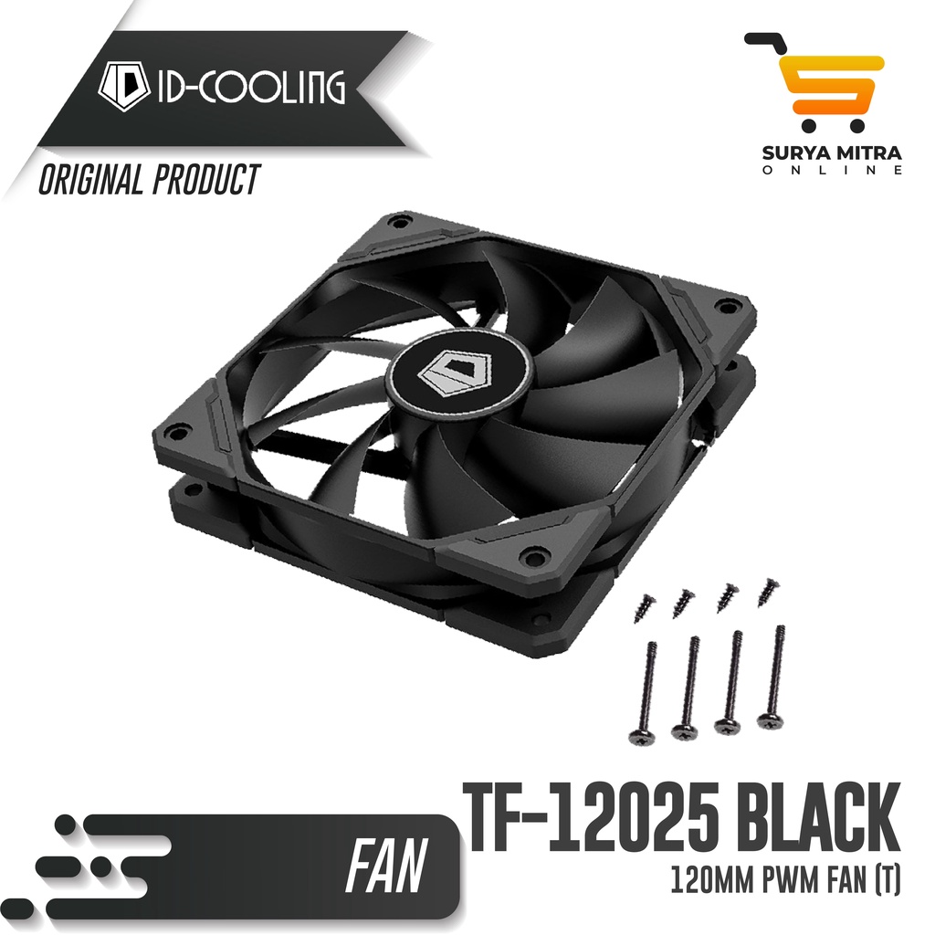 Fan Casing ID-COOLING TF-12025 Black 120mm PWM Fan