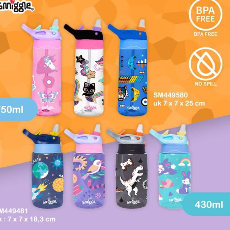 ☉ Botol minum Smiggle/Smiggle bottle/botol minum anak ✭
