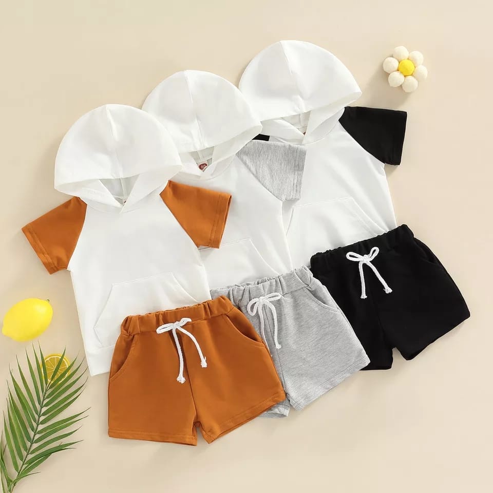 ZASKIYA - SET ANAK HOODIE LIDIA UNISEX USIA 1- 4 TAHUN