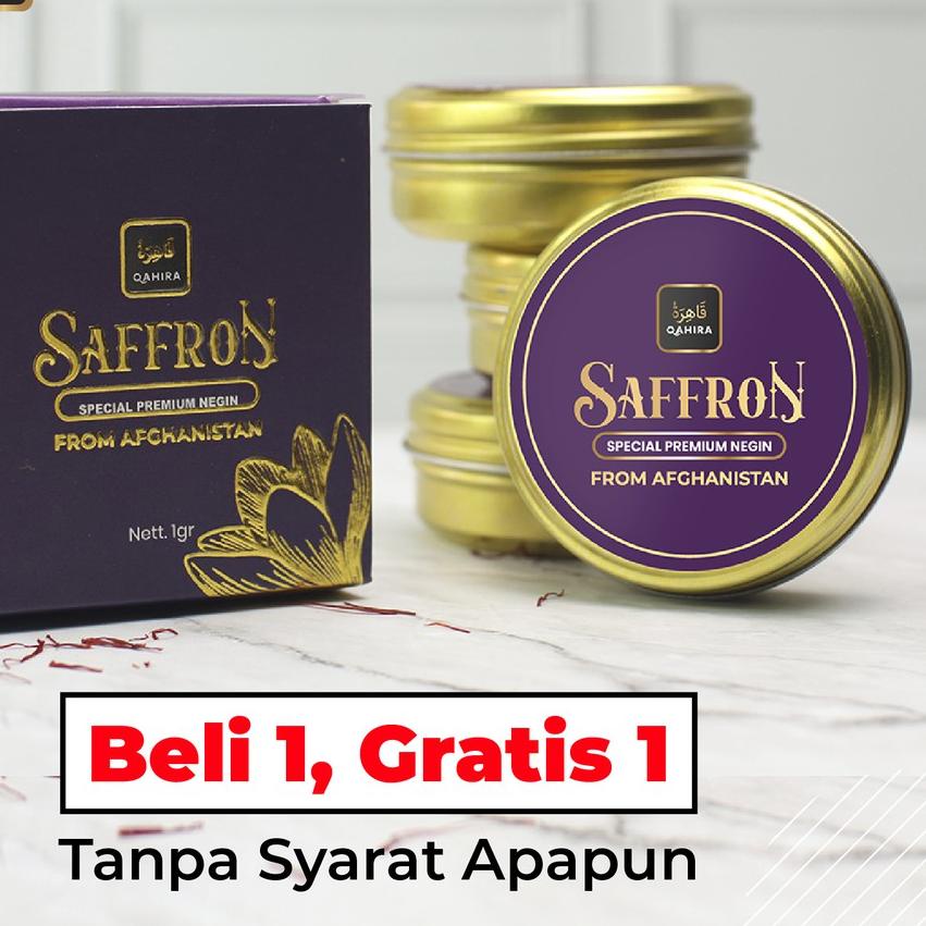 

♢ Qahira Saffron Buy 1 Get 1 Free Premium Afghanistan Aski Original Saffron Super Nigen Grade A++ ♂