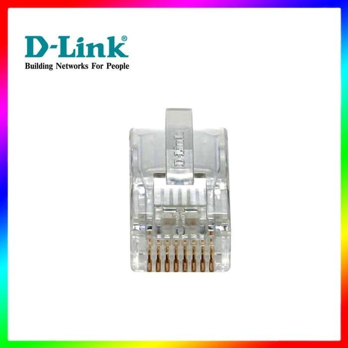 D-Link Konektor RJ45 Cat.6 Modular Plug isi 20 pcs per pack ORIGINAL