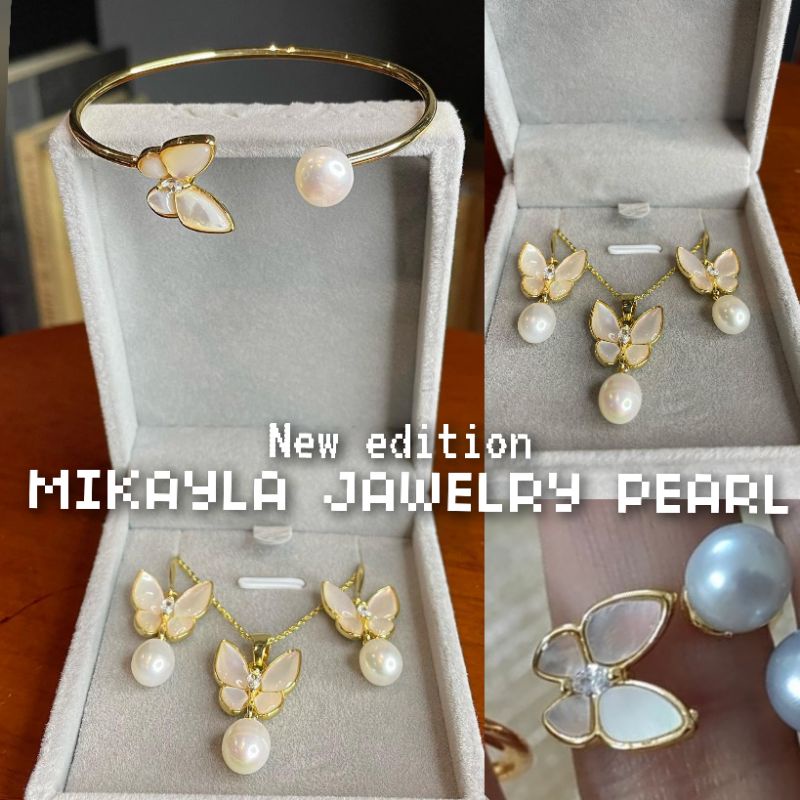 Perhiasan mutiara asli lombok|Set mutiara asli lombok|Perhiasan mutiara lombok bersertifikat|Set fle