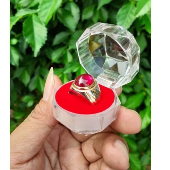 Garansi Sampai CINCIN BATU AKIK MERAH SIAM BANGKOK ASLI