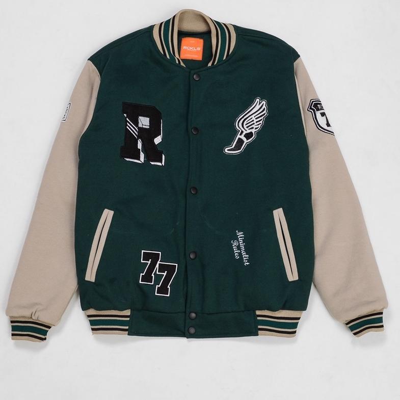 ♣ RCKLS. Jaket Varsity green ☞
