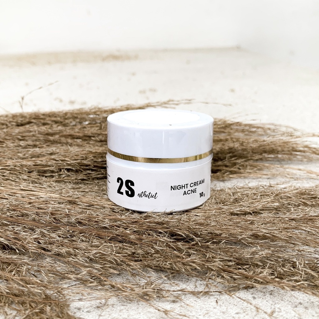 2S Esthethict Day Night Cream Krim Siang Malam Best Seller Anti Acne Jerawat Wajah Unisex BPOM