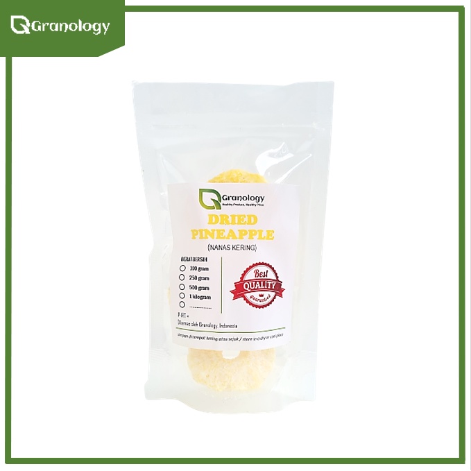 Dried Pineapple / Nanas Kering (100 gram) by Granology