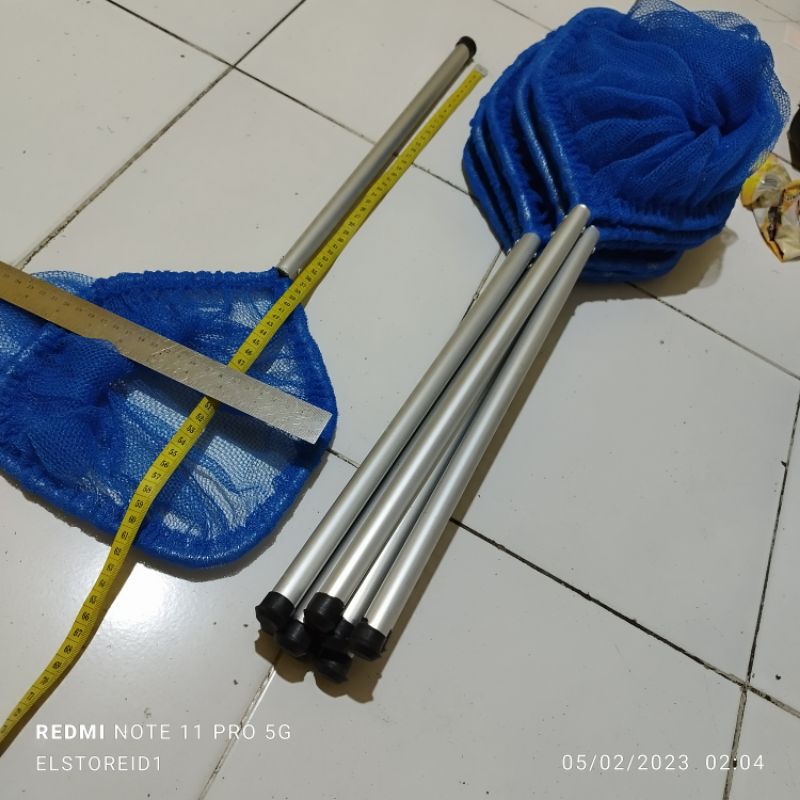 SEROK IKAN Almini Penangkap Ikan Panjang 60cm lebar 20cm kedalaman Serok 28cm