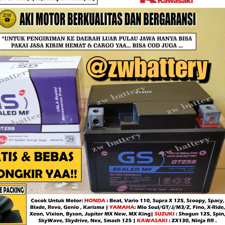 Update  Aki Motor Jupiter MX New, X-Ride, Xeon, Fino, Xabre GTZ5S GS MF  ~