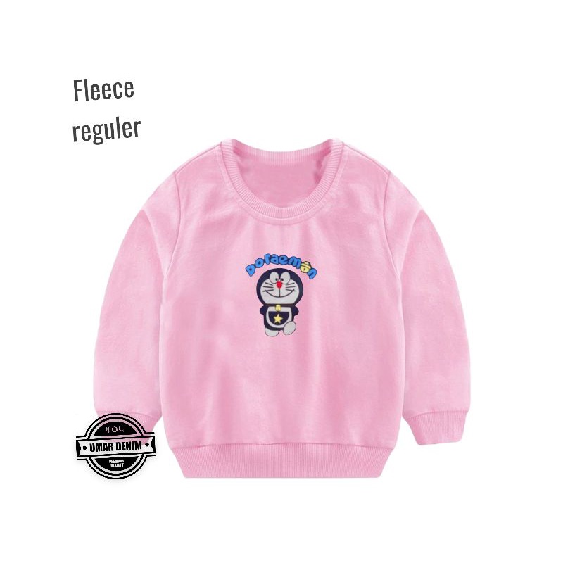 Crewneck Anak Laki laki - Perempuan 1-4 Tahun Motif Karakter Doraemon Lucu