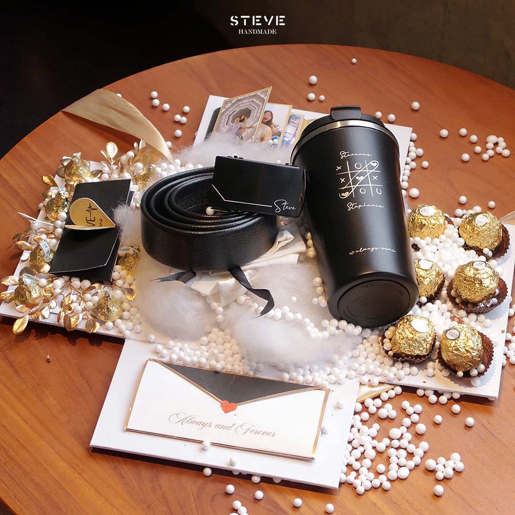 Gesper Ikat Pinggang Pria Belt Kulit Custom Nama dan Logo