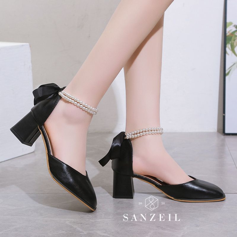 Sanzeil Ravel Wedges Wanita Import dengan Mutiara 2282