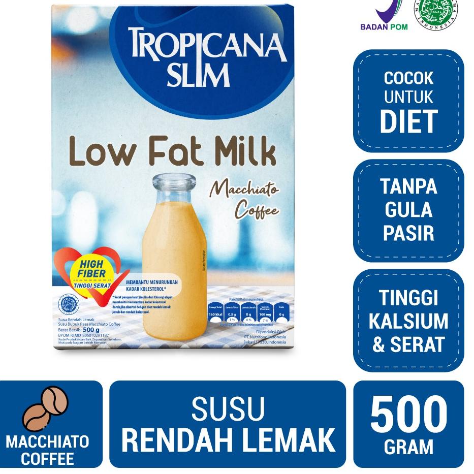 

✨ 7.7 Tropicana Slim Susu Low Fat Macchiato Coffee 500gr - Bantu Turunkan Kolesterol