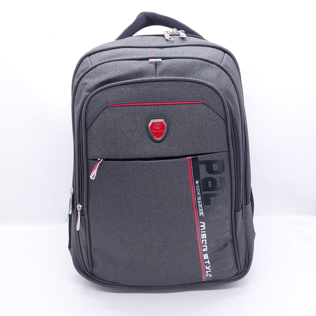 Tas Laptop PALO ALTO KANVAS JEANS 18 INCHI MURAH BARU ORIGINAL / Ransel LAPTOP PALO ALTO ORIGINAL PREMIUM MOTIF TULISAN BAHAN JEANS BARU / Tas Punggung PALO ALTO MURAH / TAS KERJA PALO ALTO 18 INCHI BESAR + USB MURAH / TAS SEKOLAH PALO ALTO USB ORI MURAH