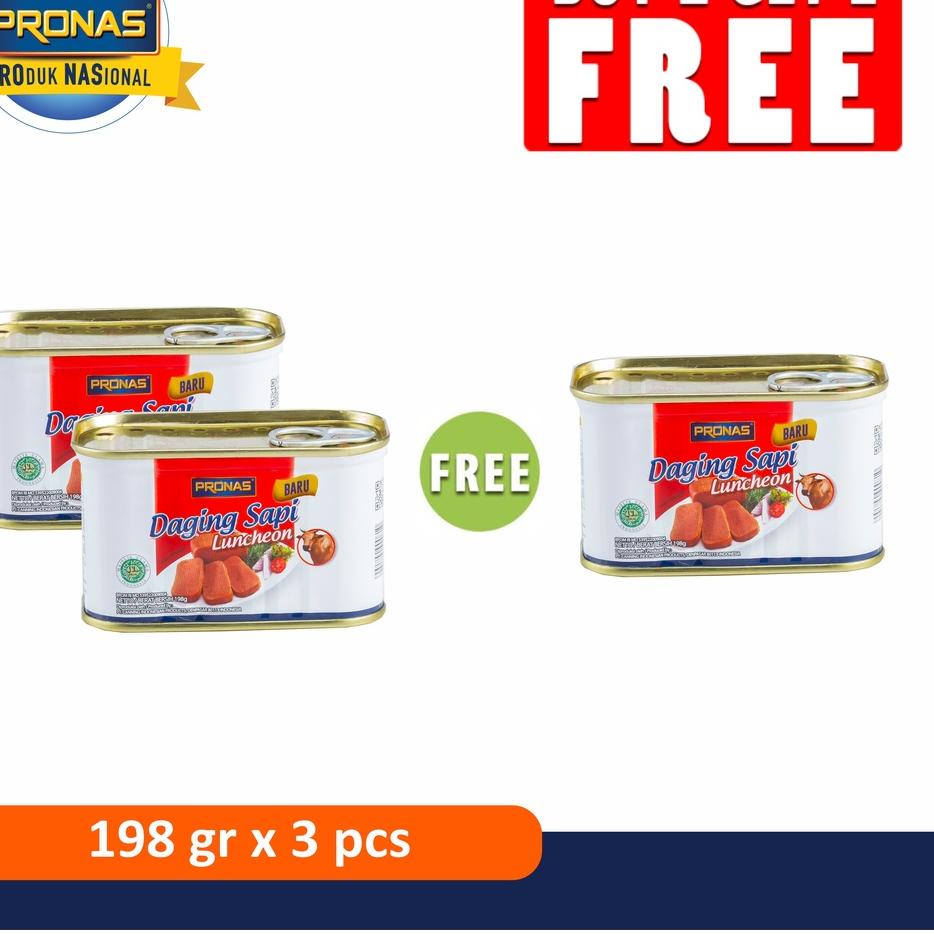 

➬ PRONAS Luncheon Sapi 198 gr Buy 2 Get 1 ✼