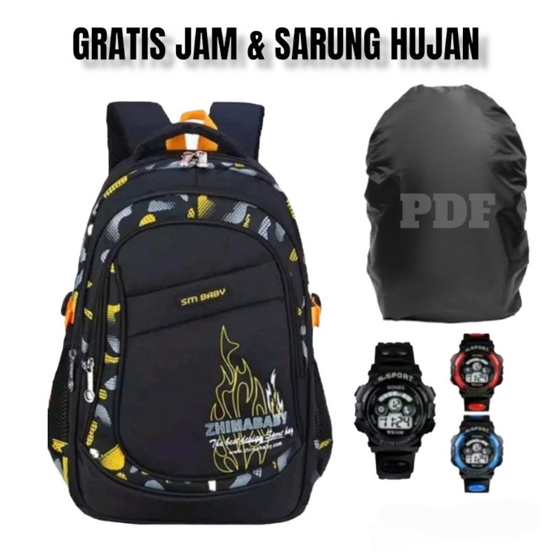 PDF Tas Ransel Anak Laki Laki Gratis Jam Dan Sarung Hujan Tas Sekolah Anak SD-SMP