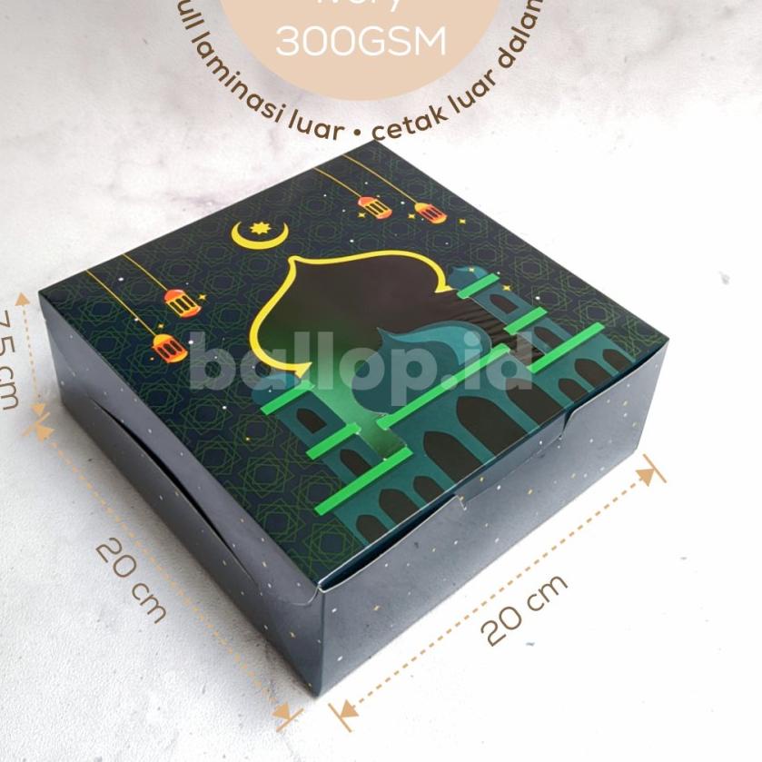 

S78 [10PCS] LEBARAN 20 20 7,5 CM Dus Kotak Box Hari Raya Idul Fitri Hamper Jendela Laminasi HOT PRODUCT ニ