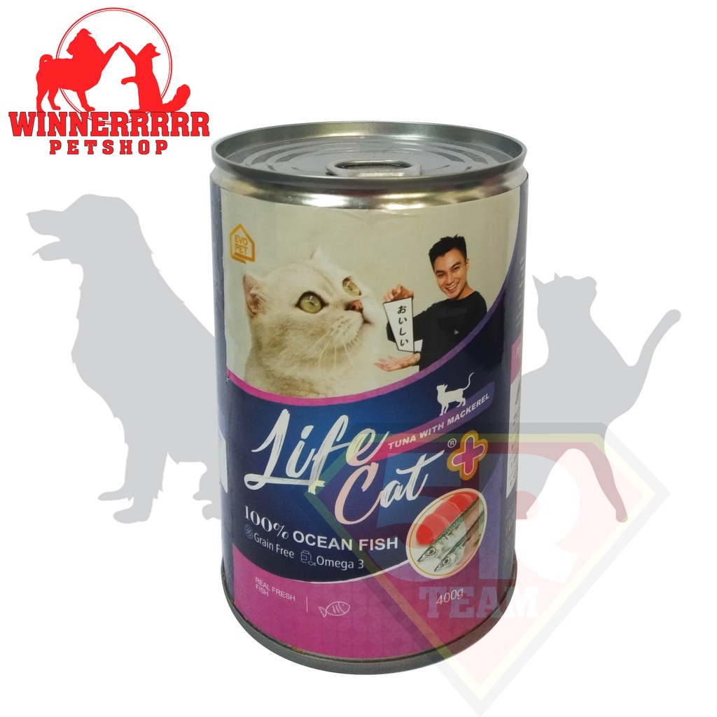 Life Cat  Plus Kaleng 1 Dus/Life Cat Kaleng Grosir 24 kaleng/Grosir Makanan Kucing Kaleng Life Cat