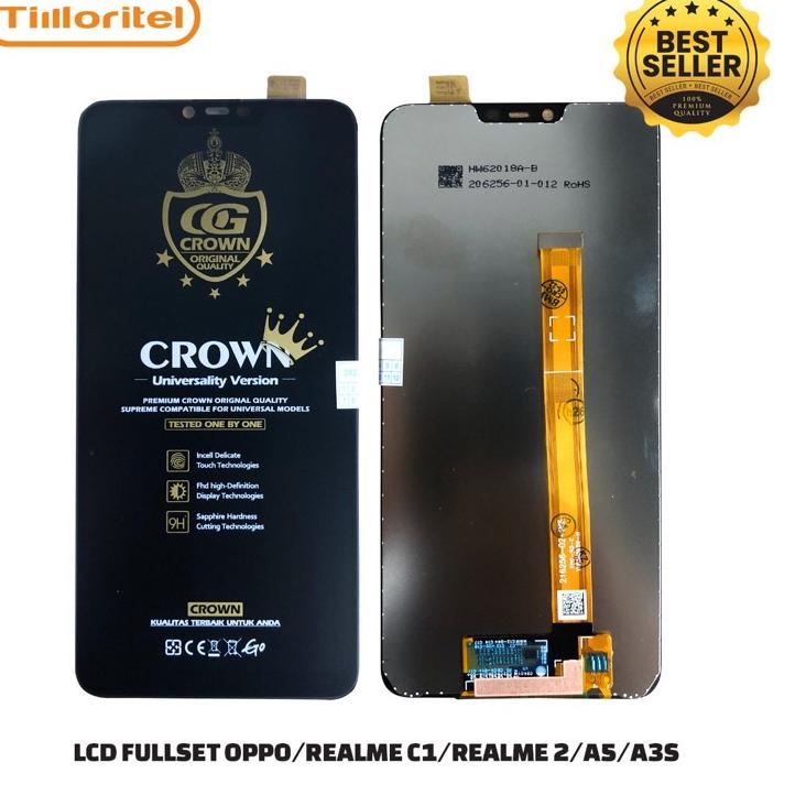 Paket Terkini LCD OPPO C1 / LCD 2 / LCD OPPO A5  / LCD OPPO A3S ORI BLACK UNIVERSAL TESTED