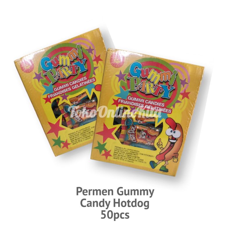 

Permen Gummi Hot dog 50pcs