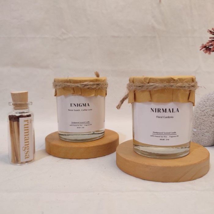 

(COD) THE RUMANGSA Bundle Set 2 Scented Candle Lilin Aromaterapi - Hampers - Bundle 60ml