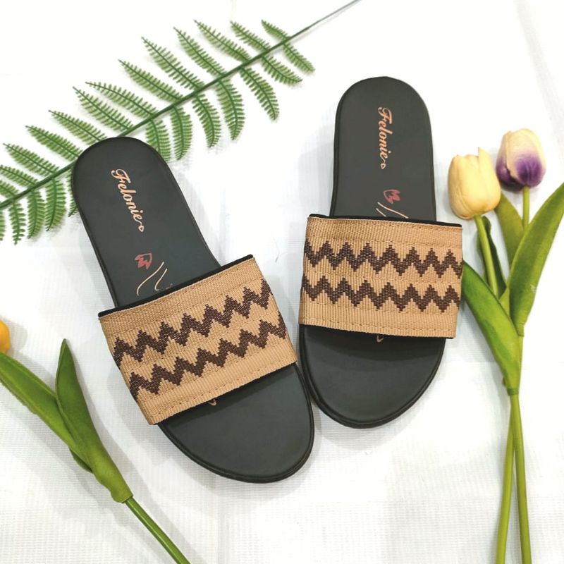 SANDAL WANITA TURKI MURAH FELONIE DHT 01 TRENDY KEREN KEKINIAN TERBARU TINGGI 5 CM