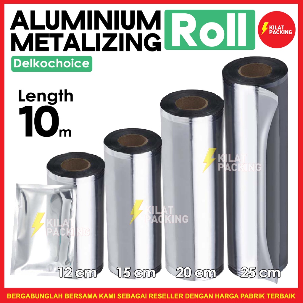 Pelastik kemasan sachet alumunium foil saset roll kemasan sachet delkochoice