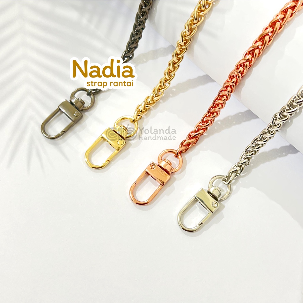 Sabuk Rantai Belt NADIA | Ikat Pinggang Fashion Wanita Polos | Slim | Korea Kekinian