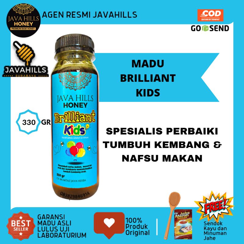 

JAVAHILLS ❤️ MADU BRILLIANT KIDS MADU KECERDASAN ANAK NAFSU MAKAN 330GRAM