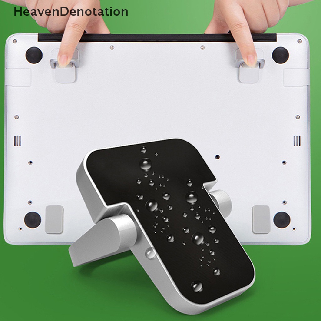 [HeavenDenotation] 2pcs Stand Laptop Untuk Keyboard Komputer Stand Riser Zinc Alloy Dudukan Laptop HDV