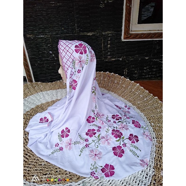 MUKENA REMAJA / MUKENA BORDIR TERUSAN ANAK SANTRI / MUKENA BORDIR DEWASA KECIL