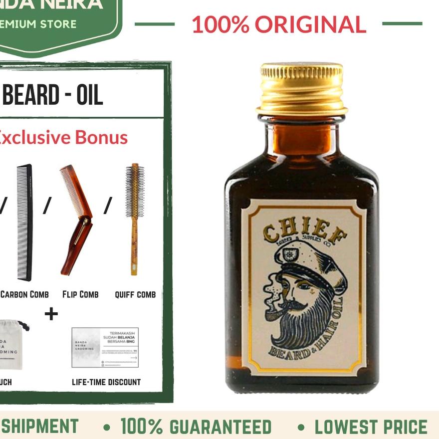 ✫ Chief Beard & Hair Oil Original Lokal Murah ➢