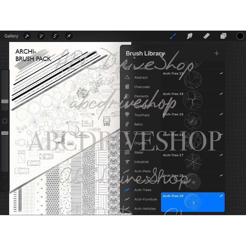 Procreate Brush - Line Art and Architecture Brush Suite