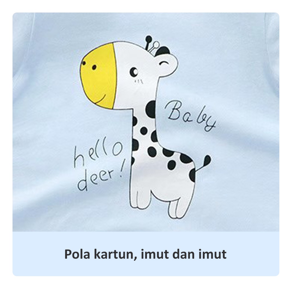 Halo Baby Romper Baju Bayi/Jumper Bayi  / Jumper Pendek Bayi 0 - 12 Bulan/Jumpsuit Anak Bayi Baju Tidur