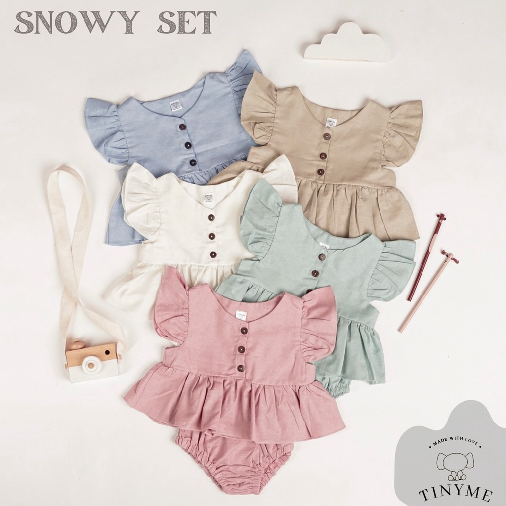 TINYME 6-36 bln || ( ATASAN PEPLUM / CELANA ) KAOS BAYI ANAK CASUAL catalog TMTM SNOWY