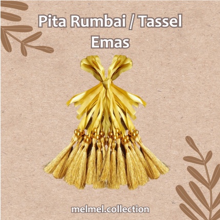 

Pita Rumbai Yasin Emas / Tassel Yasin Emas [Termurah]