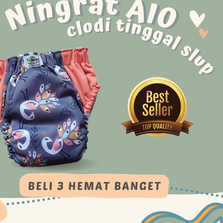➬ Popok Kain Bayi Clodi Ningrat AIO Reguler dan Jumbo Cloudy CLody ⅍