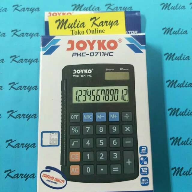 

Terlaris ✨ -Kalkulator Saku 12 digit Joyko / Calculator Pocket- 2.2.23
