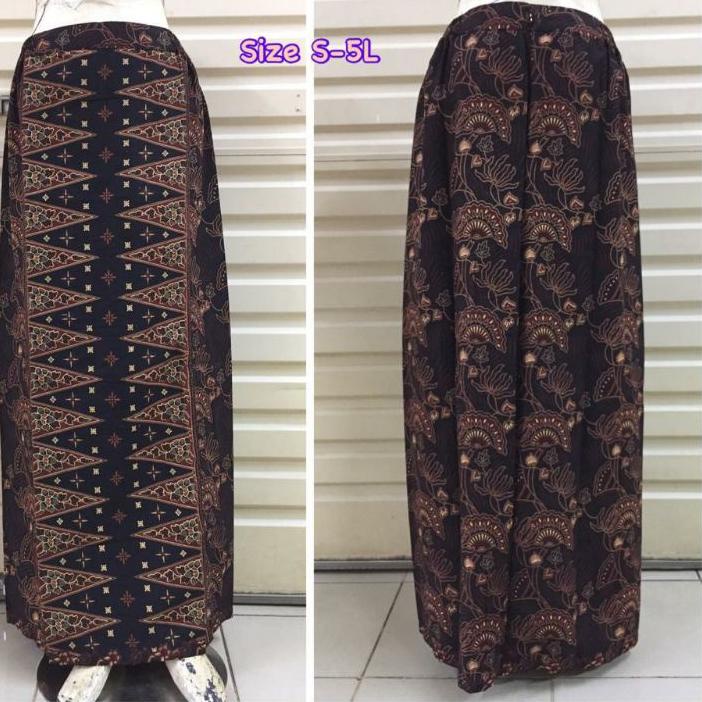 ➶ Rok Tumpal Coklat Pucuk Rebung Betawi Rok Hitam Batik ➺