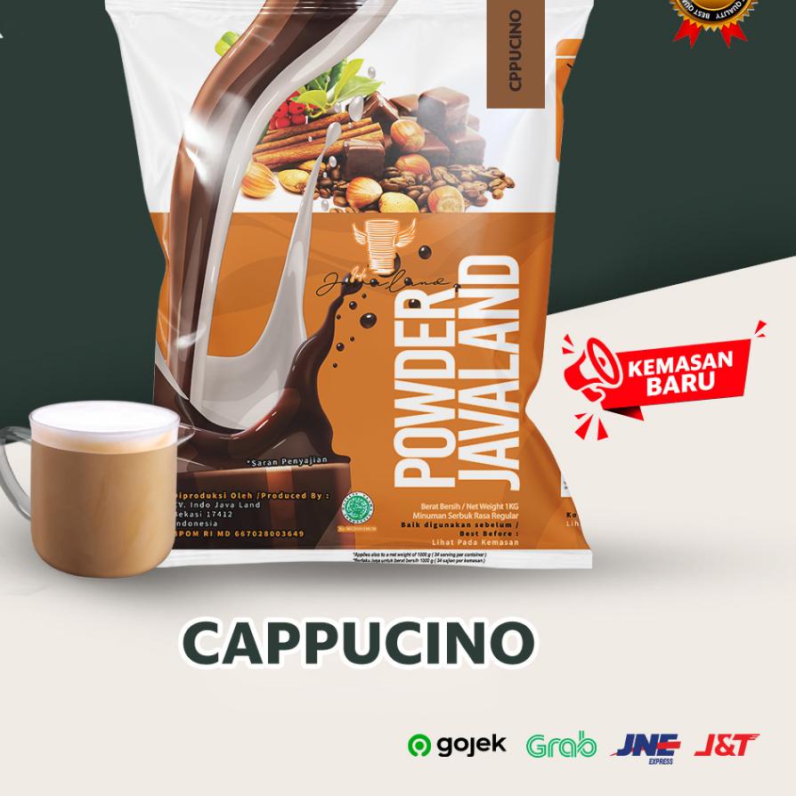 

BRANDS FESTIVAL Bubuk Minuman Bubble Powder Drink Cappuccino ORIGINAL Javaland 1kg 