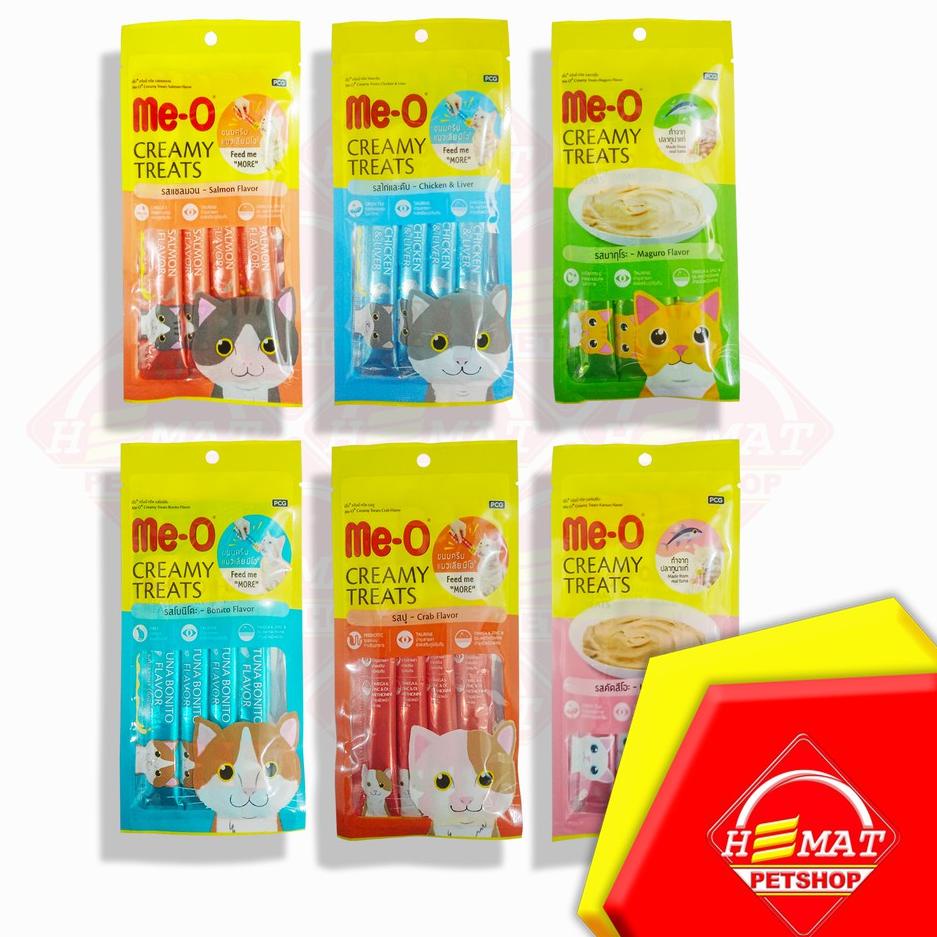 12.12 HARGA GROSIR Meo Creamy Treats Snack Kucing Liquid Me-O 60gr Makanan Kucing murah