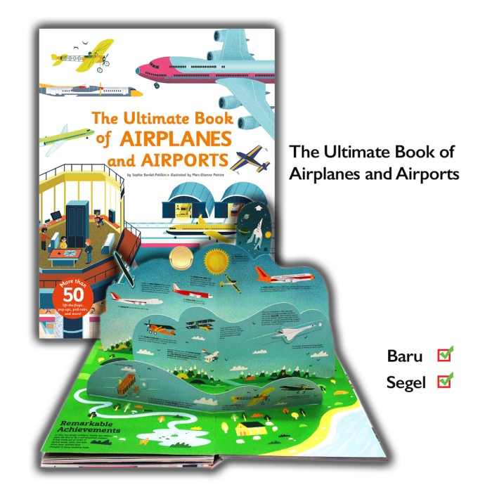 Terlaris Buku The Ultimate Book Of Airplanes And Airports Pop Up Flap Twirl