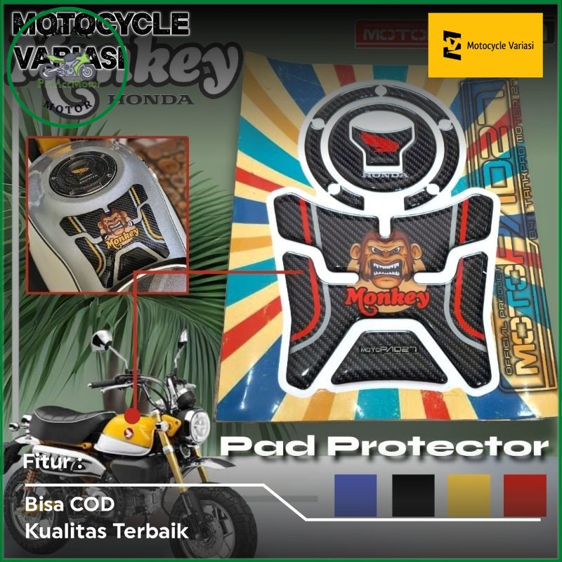 Motopad27 Stiker Tankpad Honda Monkey 125 stiker timbul protector Honda Monkey 125 (PRO ACC MOTOR)