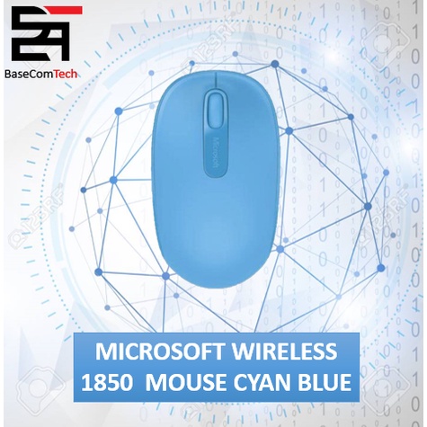 MICROSOFT WIRELESS 1850  MOUSE CYAN BLUE