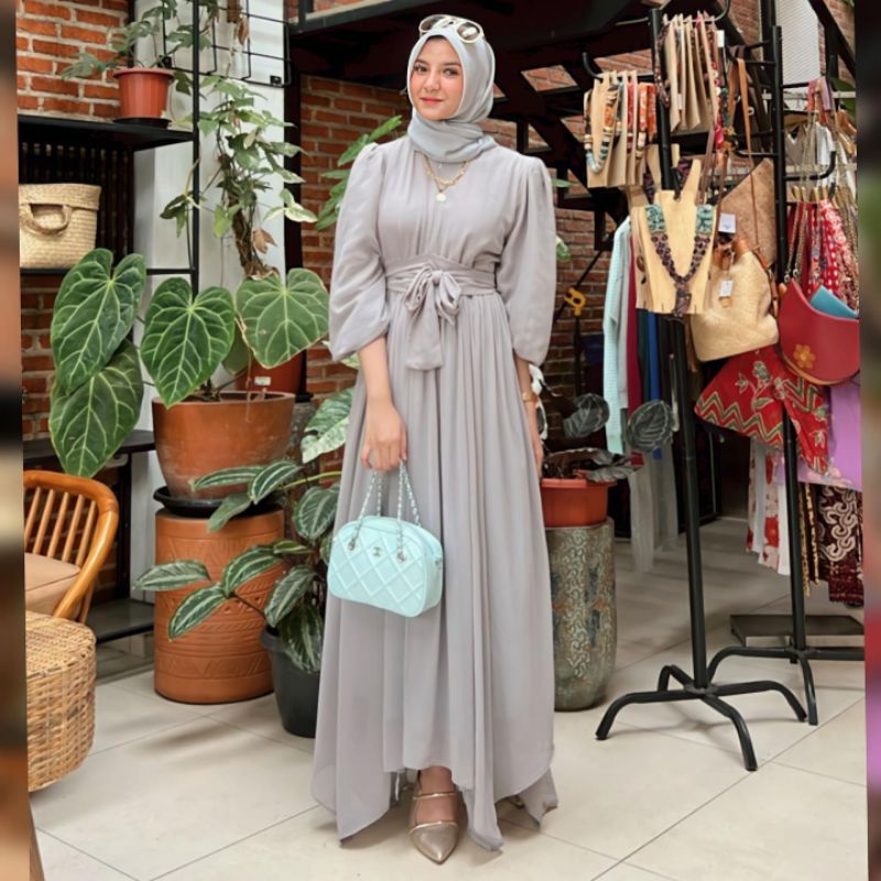 SYAKILA DRESS CERUTY IKAT BRIDESMAID | OOTD KONDANGAN SIMPLE